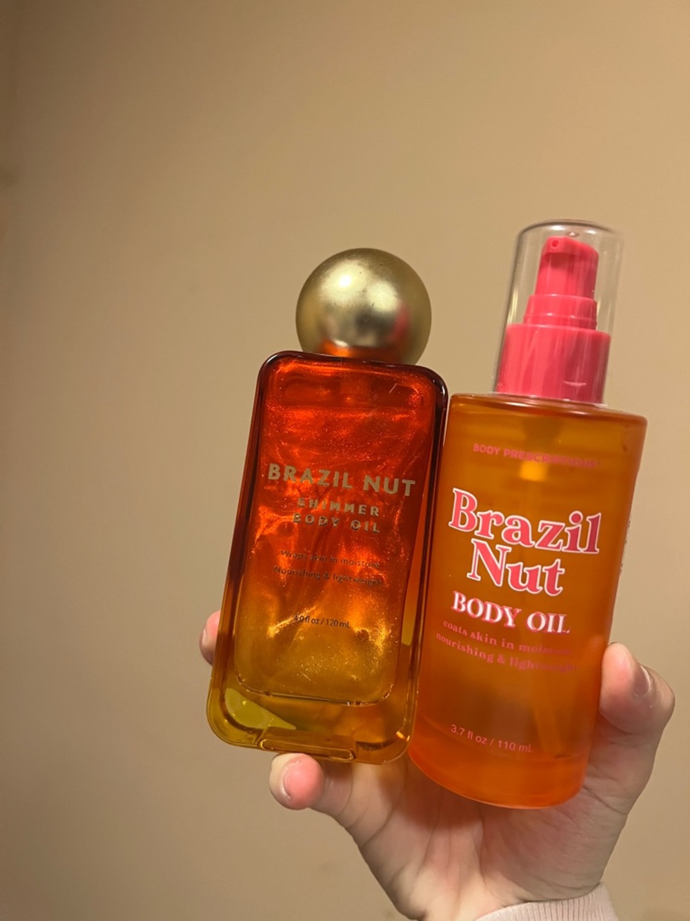 BRAZIL NUT SHIMMER BODY OIL & BODY OIL LOT